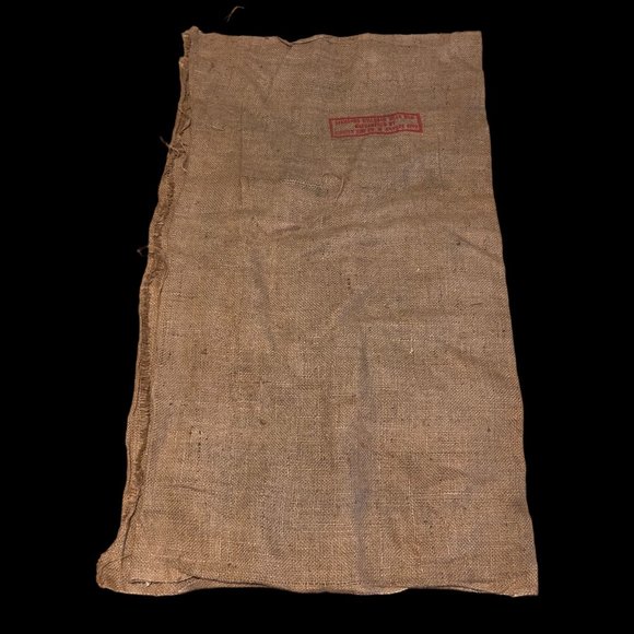 Burlap Sack BuckBoard PDQ Pinto Beans 100lbs Bag Bright Wagon Horse Western Vint - Picture 8 of 16